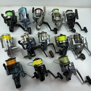 ττ【1円スタート】 DAIWA,RYOBI,SHIMANO他 [ジャンク]　スピニングリール13個まとめ 全体的に状態が悪い