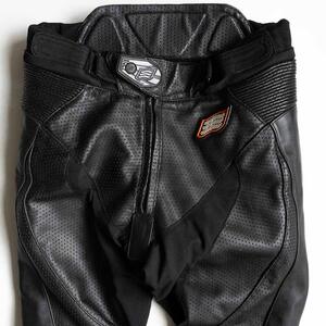 【美品】HYOD【HSP007/ST-X LEATHER PANTS】 ブラック レザー ライダース パンツ ヒョウドウ 2409260