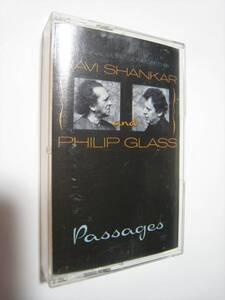 【カセットテープ】 RAVI SHANKAR AND PHILIP GLASS / PASSAGES US版 ラヴィ・シャンカール フィリップ・グラス