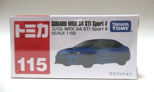 絶版赤箱トミカ115 スバル WRX S4 STI Sport ＃　新品