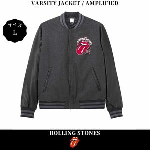 ローリングストーンズ ジャケット アウター VARSITY JACKET Amplified サイズL ロックンロール ロカビリー ロック