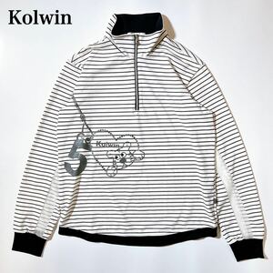 Kolwin コルウィン カットソー ハーフジップ トップス ゴルフ M レディース C102408-80