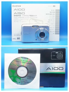 富士フイルム デジタルカメラ A100(FUJIFILM A100)動作確認済 元箱,説明書,CD-ROM付属