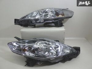 【HID点灯OK きれい】 マツダ 純正 CREW プレマシー HID ヘッドライト ヘッドランプ 左右セット STANLEY P5104 棚16-2