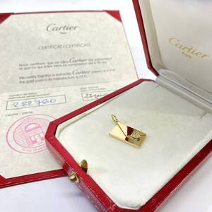 1円～ 6T10461224 Cartier カルティエ ペンダントトップ レターモチーフ K18 750 ダイヤモンド 重量約4.81g ゴールド 中古品 アクセサリー