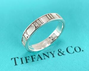 ★美品★ TIFFANY & Co. ティファニィーアトラスリング・シルバー925 刻印 15号