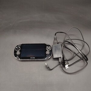 【D010】中古品 SONY ソニー PSVITA PCH-1100 PlayStation ブラック ゲーム機 初期化済み 現状品 動作確認済み