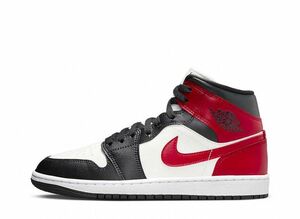 Nike WMNS Air Jordan 1 Mid "Black Toe" 24.5cm BQ6472-160