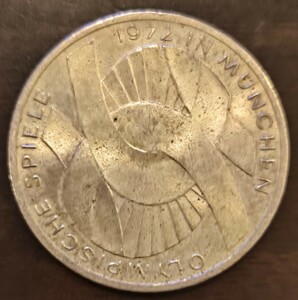 ドイツ 10マルク銀貨 1972年 ミュンヘンオリンピック DEUTSCHE MARK MNCHEN OLYMPIADE 検索：金貨　古銭　アンティークコイン　外国銭