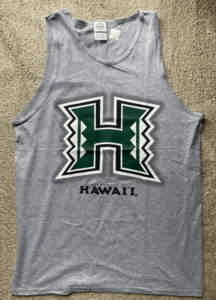 UHタンクトップ：Hawai‘i大学オフィシャル、現地購入品新品,