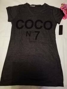 COCOTシャツ●正規品●新品●送料無料●さらりと着れて、何でも合うTシャツです！！●人気●オススメ品●チャコールグレー●格好可愛い●