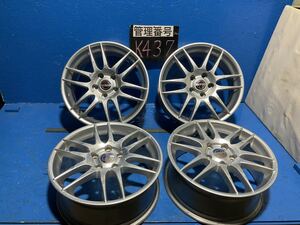 〈K437〉ホイール4本セット　ESPERIO DESIGN WORK 17インチ7J オフセット+50 PCD5H114.3 ハブ73mm ボルト穴12.5mm