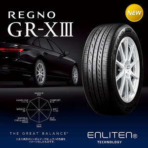 ブリヂストン REGNO GR-XIII 225/45R18 95W★新品 正規品 2023年 4本 ノーマル【福島発 送料無料】FUK-E15321★夏