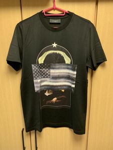 正規 14SS GIVENCHY ジバンシー ジバンシィ シャーク 鮫 国旗 星条旗 フラッグ マリア Tシャツ カットソー XS 14S 7317 651