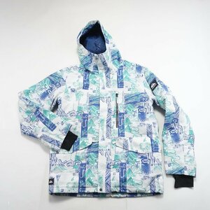 中古 22/23 QUIKSILVER MISSION PRINTED NP JK EQYTJ03393 メンズLサイズ スノーボードジャケットウェア クイックシルバー