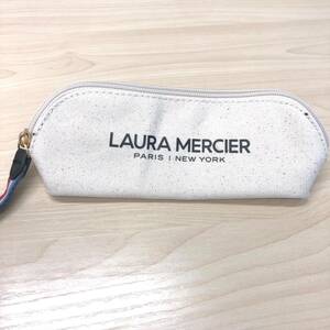 LAURA MERCIER ローラメルシエ 特製キャンバスポーチ 限定 送料無料 送料込み レア 非売品 ノベルティ ホワイト ポーチ【SP105】