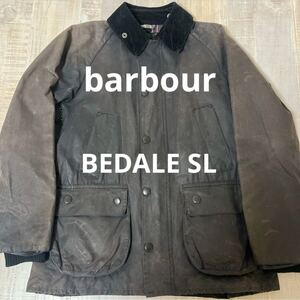 【英国製 雰囲気抜群】Barbour BEDALE SL オイルドジャケット ブルゾン バブアー ビデイルSL ブラック 36 メンズ ヴィンテージ イギリス