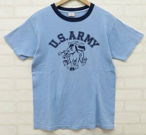 6T7234【クリックポスト対応】 リアルマッコイズ US ARMY 半袖リンガーTシャツ THE REAL McCOY