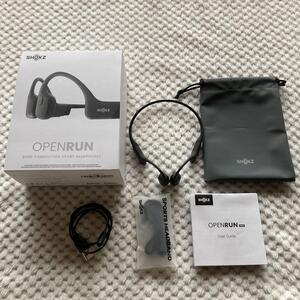 SHOKZ OPENRUN 骨伝導イヤホン ブラック S803