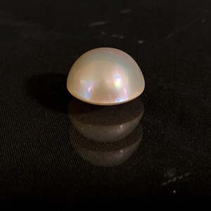 【大粒】マベパール 25.4ct 5.08g / 径19.5mm 高さ12.3mm / 良テリ ルース 裸石 真珠 Mabe Pearl Jewelry 半円真珠 A736