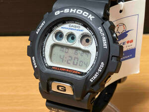 現状品 CASIOカシオ G-SHOCK W杯フランス98 DW-6900WF-1T 腕時計 バックライト不点灯