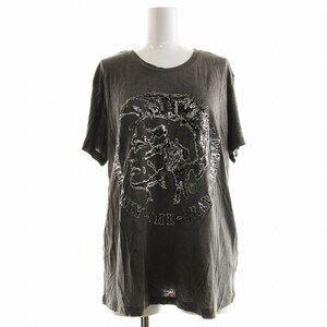 ディーゼル DIESEL Tシャツ カットソー S グレー /UM ■MA レディース