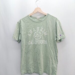 ◇ Champion チャンピオン 半袖 Tシャツ サイズMEDIUM ライトグリーン メンズ E