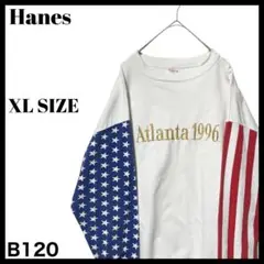 古着 90s USA製 Hanes アトランタオリンピック スウェット 白 XL