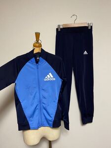 adidasアディダス★秋冬用おしゃれジャージ上下セット　140㎝　美品　秋冬用ジャージ　通学にも◎