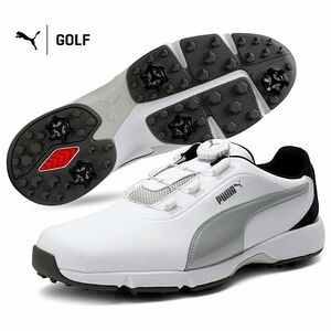 ☆プーマ ゴルフ PUMA GOLF 新品 メンズ 軽量 丈夫 ゴルフシューズ スパイク シューズ スニーカー 靴 29CM [192226-01-290]十☆QWER☆