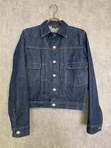 日本製 A.P.C. アーペーセー デニムジャケット 濃紺 80S 90S レギュラー古着 インディゴ M 33879230