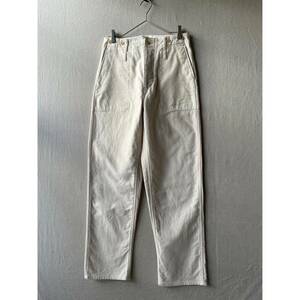 定価3万円 Nigel Cabourn WW1 モールスキン パンツ / 30 コットン アイボリー サスペンダーボタン シンチバック P4-08030-1695