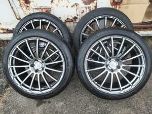 9.5J+40　20インチ 4本 4本同サイズ　245/45R20タイヤ付溝あり☆AVS F15 FORGEDヨコハマ☆最終値下げ☆早いものがち☆早期終了有り☆