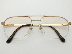 1000円スタート メガネ BURBERRY バーバリー BB-653B K18BG ブラウンゴールド 53□17-143 総重量約34.8g 度入り 遠近両用 老眼鏡類 10 D232