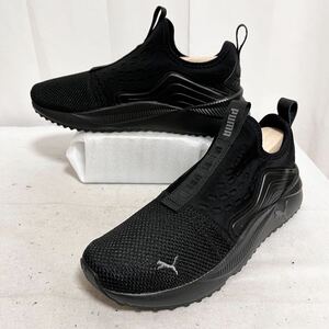 和519★② 美品 PUMA プーマ ペーサー フューチャー スリッポン スニーカー シューズ 24.5 ブラック メンズ