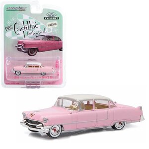 グリーンライト 1/64 キャデラック フリートウッド 60 1955 ピンク Greenlight Cadillac Fleetwood Series 60 ミニカー