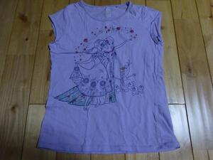 ★　ユニクロ　アナ雪半袖Tシャツ140cm　★USED