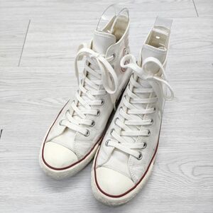 CONVERSE ADDICT COACH CANVAS HI 25cm 定価18700円 ハイカット スニーカー ホワイト コンバースアディクト 4-0616G 239850