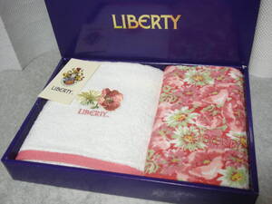 ☆ LIBERTY リバティ フェイスタオル & ハンドタオル☆ ピンク 花柄