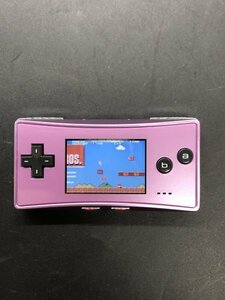 美品 ニンテンドー Nintendo ゲームボーイミクロ パープル OXY-001 動作品 マリオブラザーズ付き