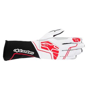 alpinestars(アルパインスターズ) カートグローブ TECH-1 KX V4 GLOVES Lサイズ 123 BLACK WHITE RED [FIA8877-2022規格適合]