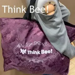 Think Bee! シンクビー トート エコバッグ 紫 パープル