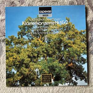 LP-Aug / 独 TELEFUNKEN / W.Backhaus, Isserstedt・Wiener Philharmoniker / BEETHOVEN_piano Concerto No.1 Op.15 & No.２ Op.19 