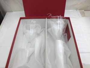 ★K90916:バカラ Baccarat ワイングラス 2客 箱付き 酒器 洋食器 ペア 未使用品 中古