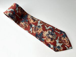 【美品】Paul Smith LONDON ネクタイ 花柄 フラワー柄 レッド 赤 ポール スミス ロンドン