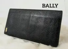 美品 BALLY バリー 二つ折り 長財布 ウォレット レザー ブラック