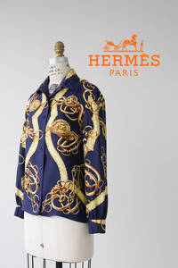 HERMES エルメス シルク シャツ size 36 1122231