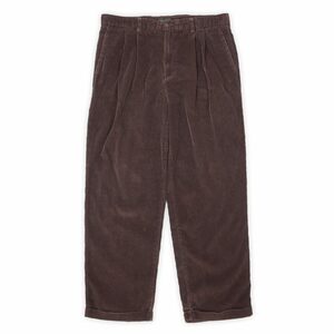 ドッカーズ DOCKERS 00s 2タック 太畝コーデュロイパンツ Y2K リーバイス ビンテージ USA 古着 (-3612) ダークブラウン W36 L30