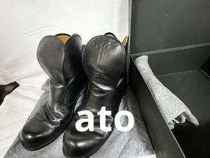 アトウato ヒールブーツ 黒 8