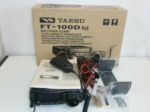 ★YAESU FT-100DM HF～433MHz オールモード無線機　元箱取説付　ジャンク★